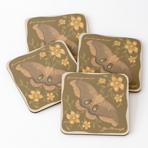 Item preview, Grow  Through What You Go Through Polyphemus Moth designed and sold by Larkspur_Arts.