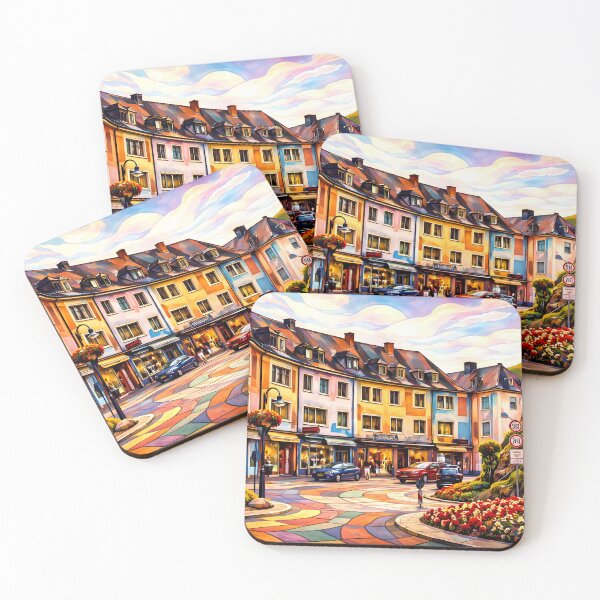 Item preview, Charming European Street Scene designed and sold by cuprum.