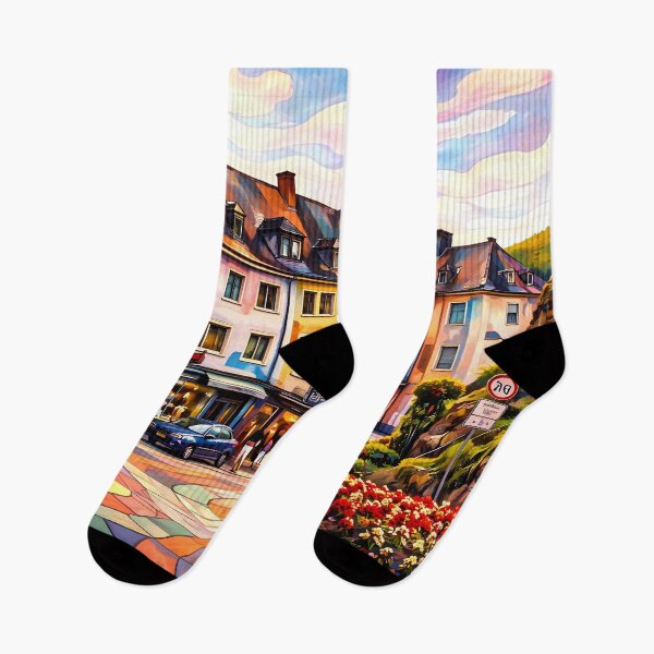 Item preview, Charming European Street Scene designed and sold by cuprum.