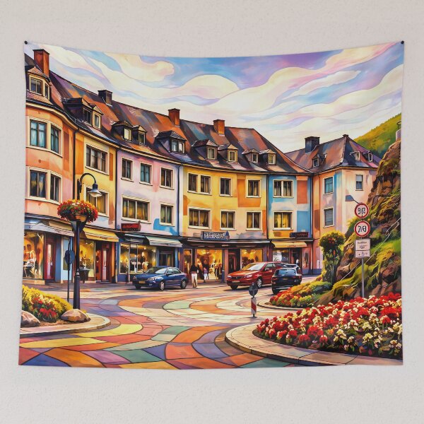 Item preview, Charming European Street Scene designed and sold by cuprum.