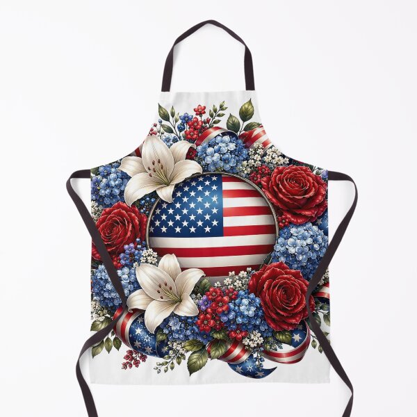 Item preview, Patriotic Rose and Lily Wreath designed and sold by PetalGarden.