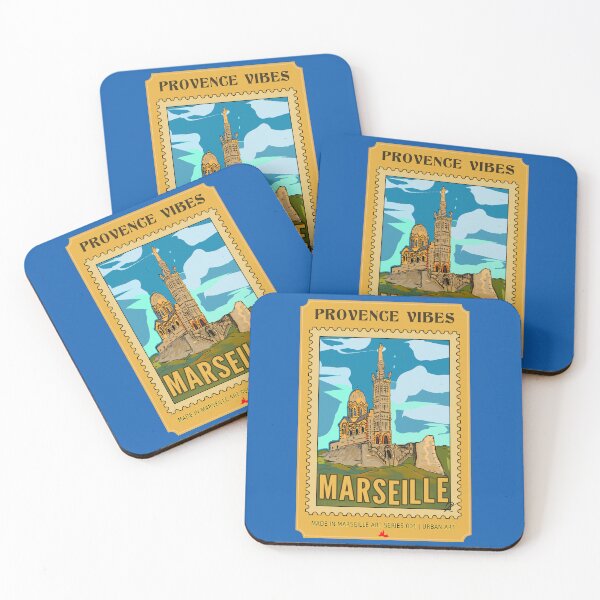 Item preview, NDdlG Marseille Neo-Retro Watercolor Poster designed and sold by Bobraiis.