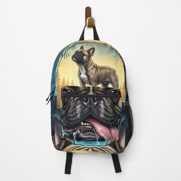 Item preview, Drooling French Bulldog Cosmic Forest Art designed and sold by AbeeRedB.