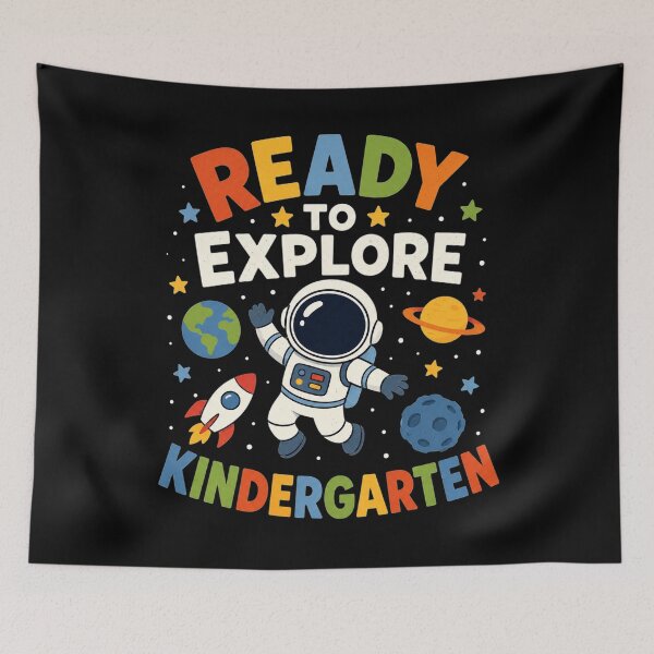 Item preview, First Day Kids Boys Welcome Back to School Astronaut Kindergarten designed and sold by clothesy7.