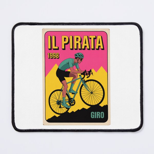 Item preview, Il Pirata 1998 Giro Vintage Cycling Card Sticker designed and sold by LukaRealm.