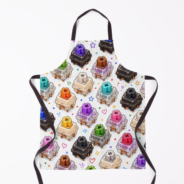 Item preview, Apron with Keyboard switches designed and sold by WickedWonderz.