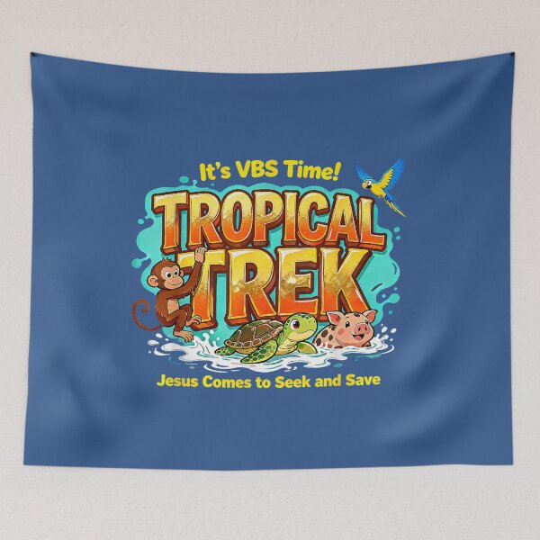 Item preview, Tropical Trek VBS 2026 Jesus Comes to Save Christian Bible School  designed and sold by Mjayshop.