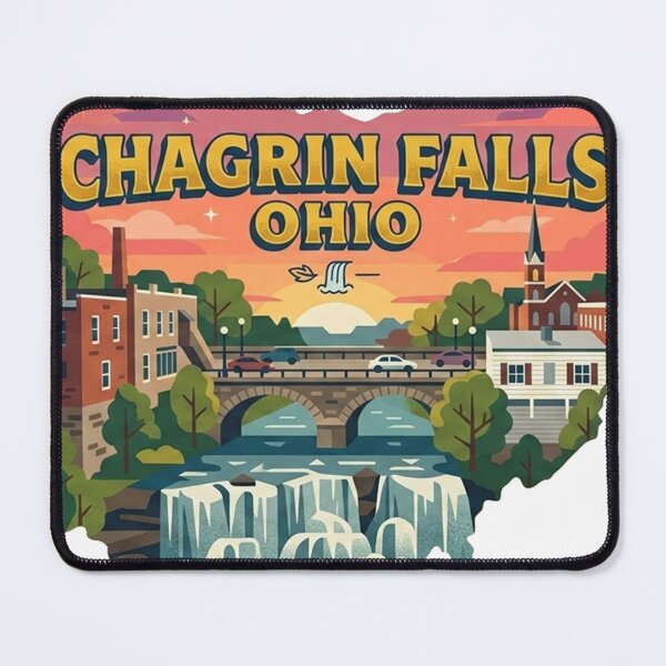 Item preview, A Vintage Illustration of Chagrin Falls - Ohio - US designed and sold by Eif53.