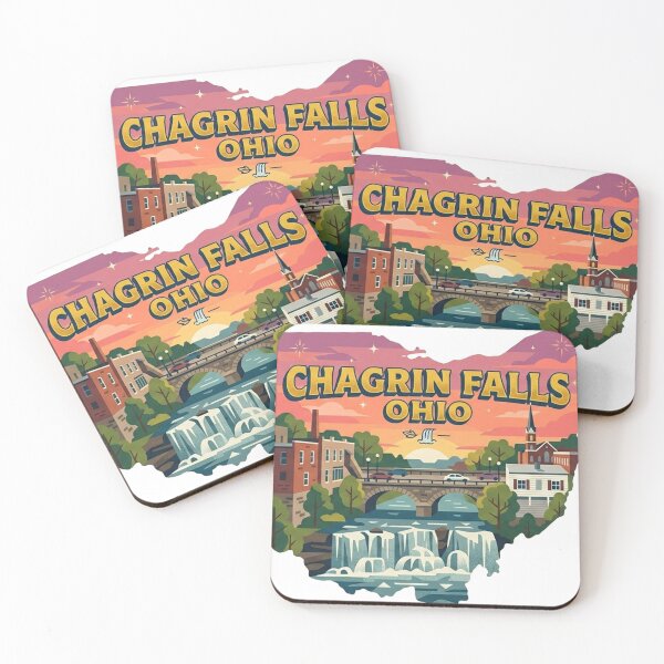 Item preview, A Vintage Illustration of Chagrin Falls - Ohio - US designed and sold by Eif53.