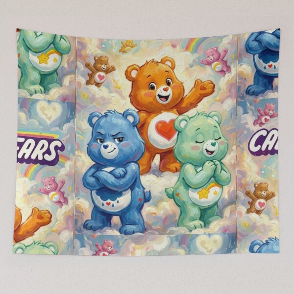 Item preview, Welcome to Care-a-Lot – Care Bears Fine Art Print designed and sold by Art's Diner.