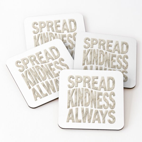Item preview, Spread Kindness Always Marble Typography Quote designed and sold by Rhodes Shop.