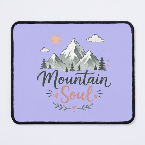 Item preview, Mountain Soul Cute Adventure Quote Design | Mountain Lover Aesthetic Nature Typography Sticker designed and sold by Sanika arts .