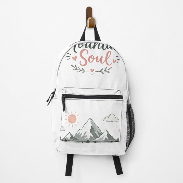 Item preview, Mountain Soul Cute Adventure Quote Design | Mountain Lover Aesthetic Nature Typography Sticker designed and sold by Sanika arts .