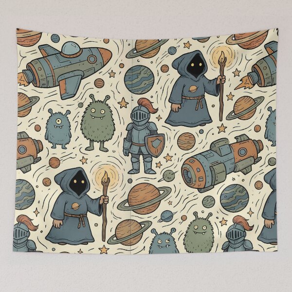 Item preview, Spaceship Creatures Reality Fantasy Artistic Expression Art Design designed and sold by ART ATTACK ZONE.
