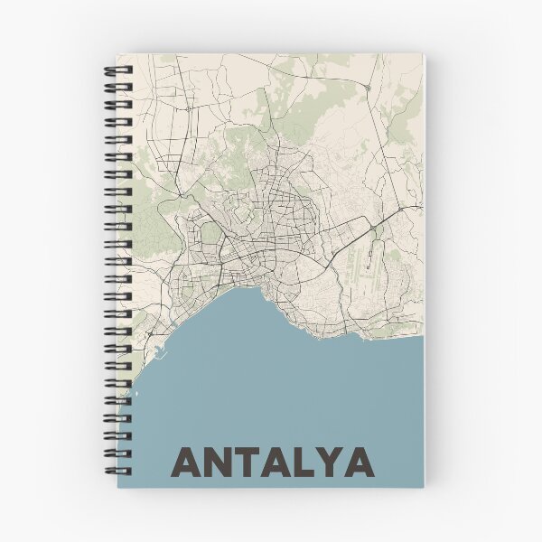 Item preview, Antalya Map designed and sold by MapsNerd.