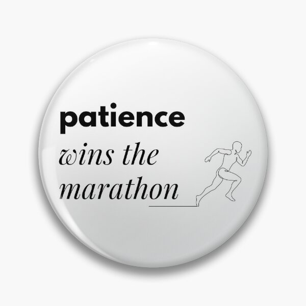 Item preview, Patience wins the marathon (Running) designed and sold by RunningWhiskers.