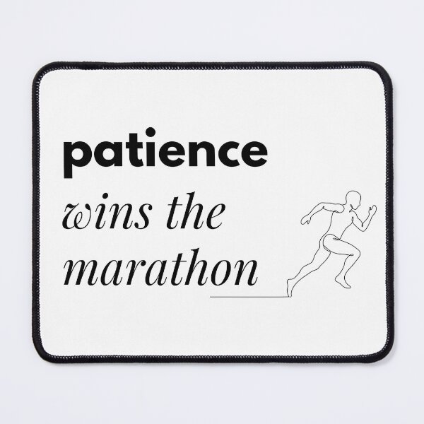Item preview, Patience wins the marathon (Running) designed and sold by RunningWhiskers.