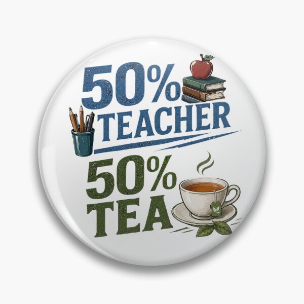 Item preview, Half teacher, half tea designed and sold by SnazAFraz.