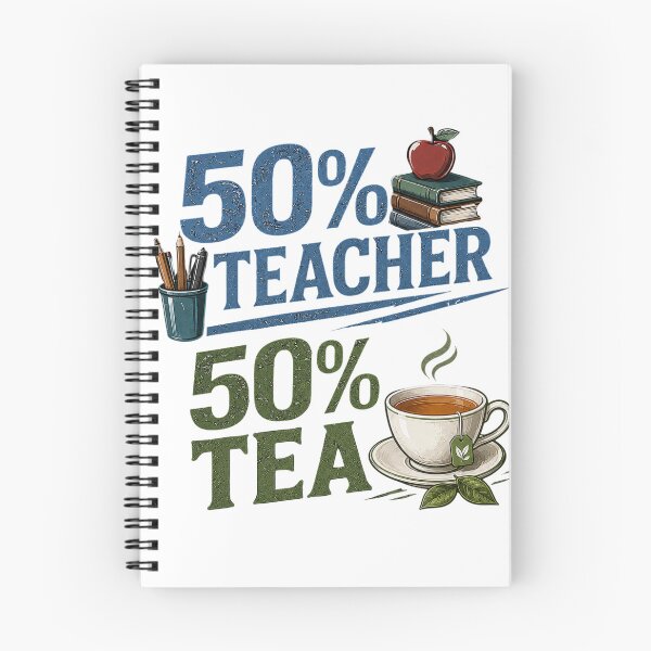 Item preview, Half teacher, half tea designed and sold by SnazAFraz.