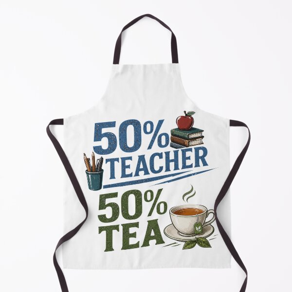 Item preview, Half teacher, half tea designed and sold by SnazAFraz.