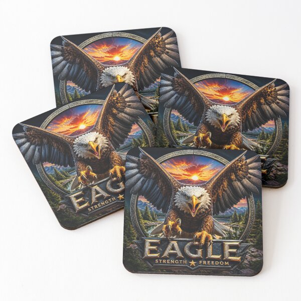 Item preview, Majestic Bald Eagle - Strength & Freedom Landscape designed and sold by AgnesB77.
