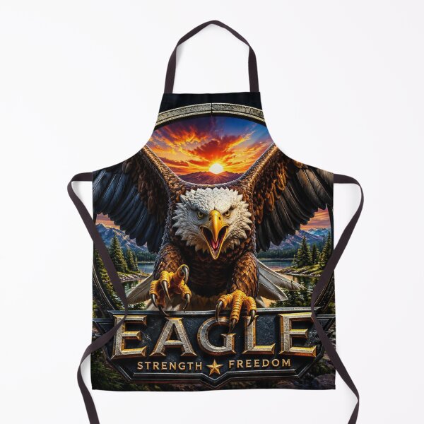Item preview, Majestic Bald Eagle - Strength & Freedom Landscape designed and sold by AgnesB77.