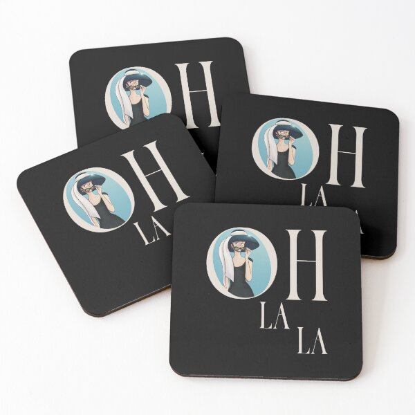Item preview, Oh La La AUDREY (on Black) designed and sold by PawsitiveMum3.