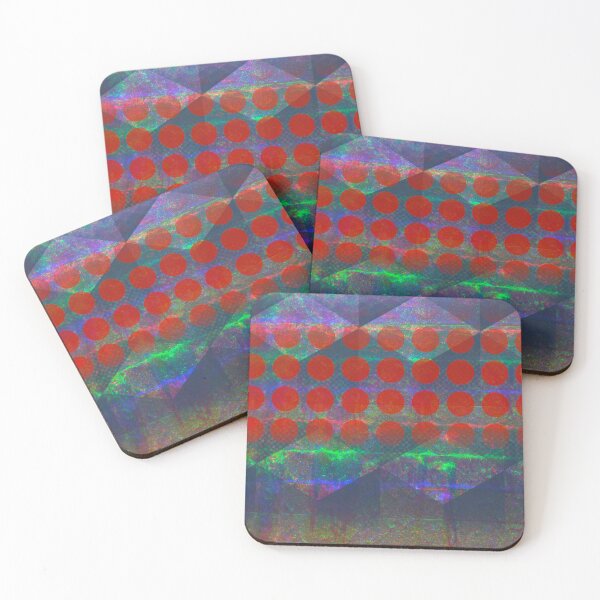 Item preview, Red circles in synthetic pop designed and sold by IsabelQuincoces.