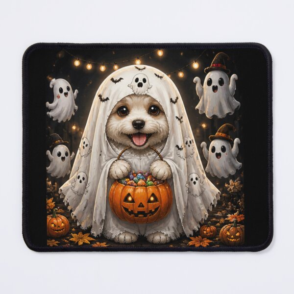 Item preview, Cute Ghost Dog Halloween | Spooky Puppy Trick or Treat Design designed and sold by PoojaArtLab.