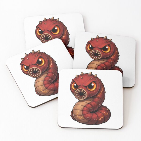 Item preview, Mongolian Death Worm Cryptid Mascot Design designed and sold by The Dark Files.