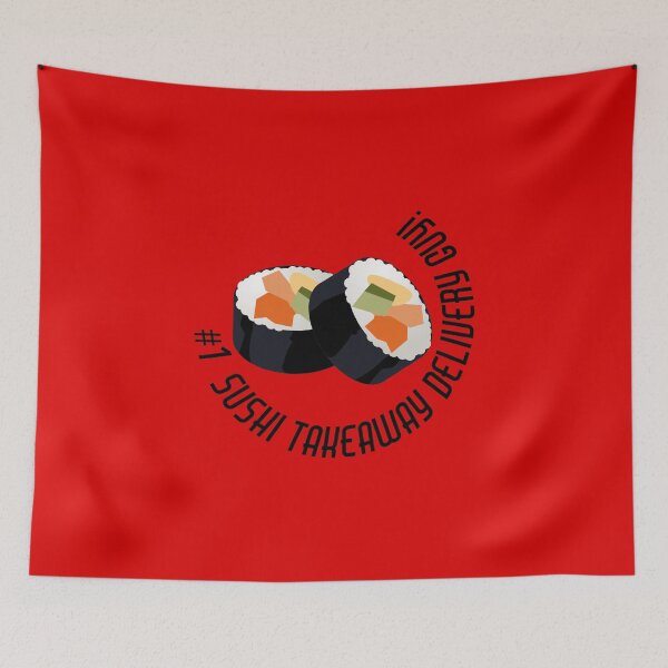Item preview, Number 1 Sushi Takeaway Delivery Guy designed and sold by CreativeTwins.