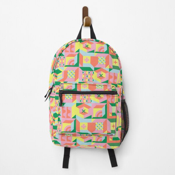 Item preview, Colorful Geometric Abstract Pattern – Retro Mid Century Modern Art Print designed and sold by IndianShopper.