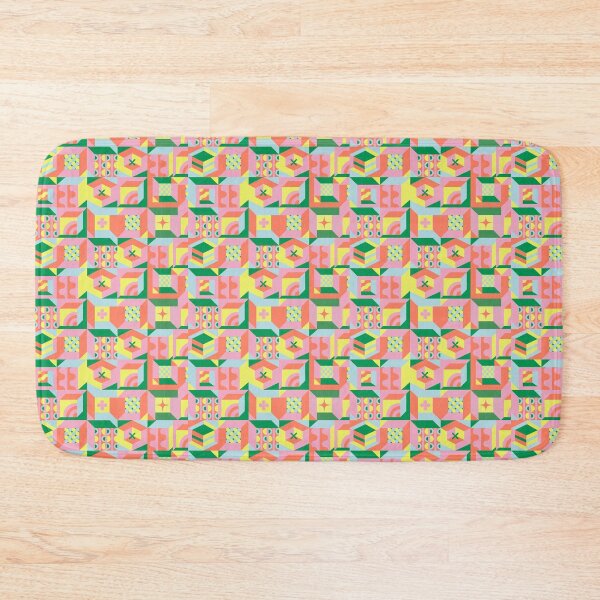 Item preview, Colorful Geometric Abstract Pattern – Retro Mid Century Modern Art Print designed and sold by IndianShopper.