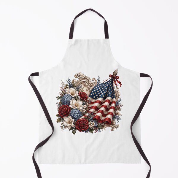 Item preview, Patriotic Floral American Flag designed and sold by PetalGarden.