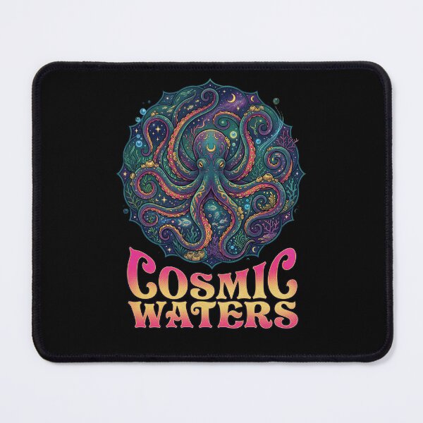 Item preview, Cosmic Octopus Psychedelic Mandala Ocean Art designed and sold by AvalonMoss.