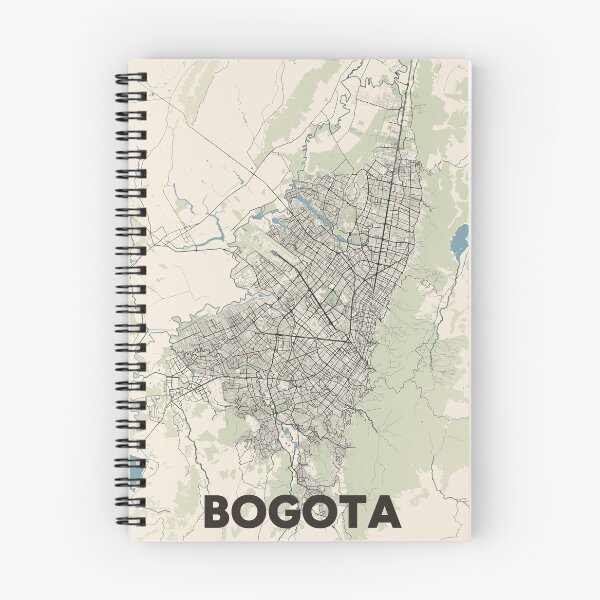 Item preview, Bogota Map designed and sold by MapsNerd.