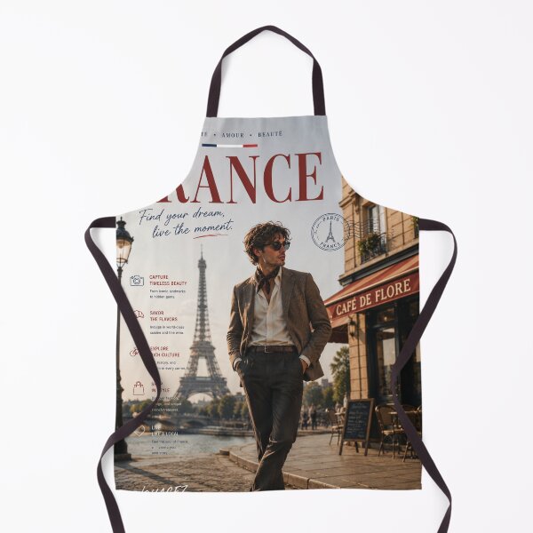 Item preview, France Travel Poster Paris Eiffel Tower | French Elegance & Wanderlust Wall Art designed and sold by Inkora-Art.