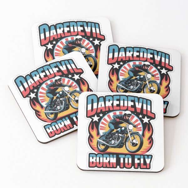 Item preview, Daredevil Born To Fly Vintage Motorcycle Sticker designed and sold by LukaRealm.