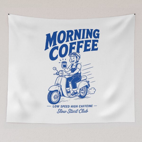 Item preview, Morning Coffee Slow Start Club designed and sold by olosra.