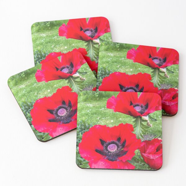 Item preview, Vivid Blood Red Poppies in Spring Sunshine designed and sold by Violaman.