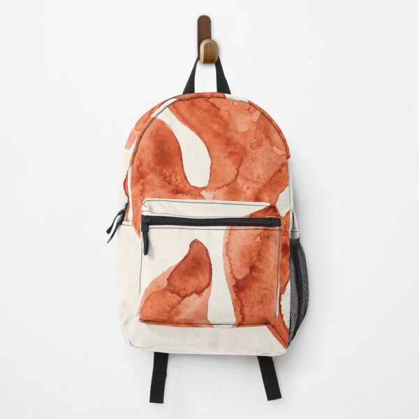 Item preview, Minimalist Terracotta Monstera Leaf Burnt Orange Watercolor designed and sold by MoonOpuluna.