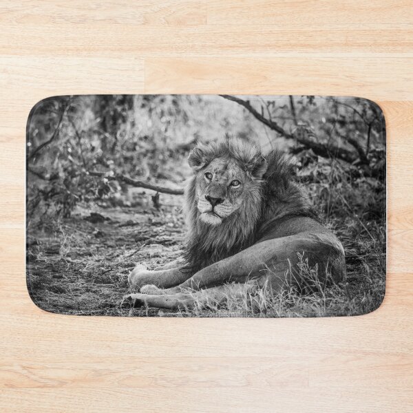 Item preview, A Wounded Lion In Black and White designed and sold by Kay Brewer.