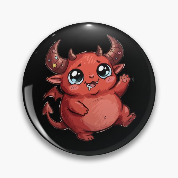 Item preview, Scarlet Chubby Beelzebub Greeting designed and sold by Emegan Print Art.