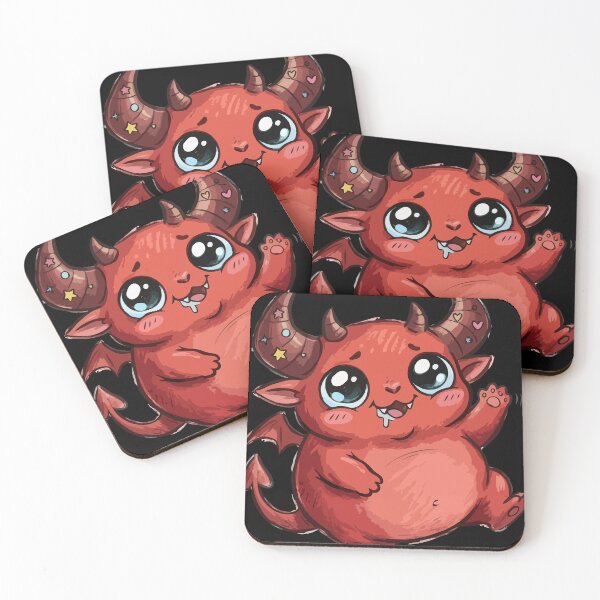Item preview, Scarlet Chubby Beelzebub Greeting designed and sold by Emegan Print Art.