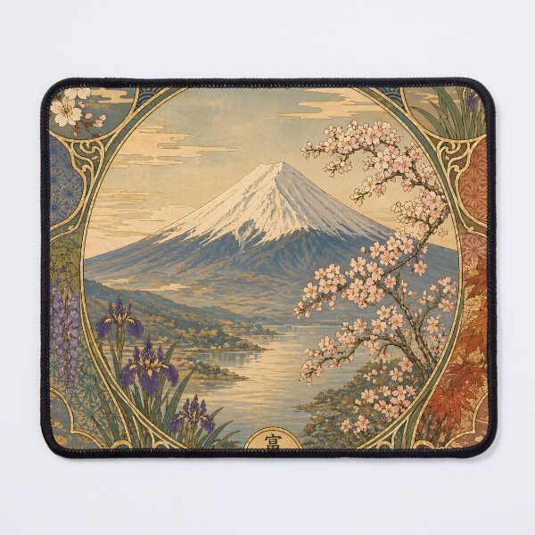 Item preview, Mount Fuji Japan Landscape – Traditional Japanese Art Fuji Mountain designed and sold by XODAD.