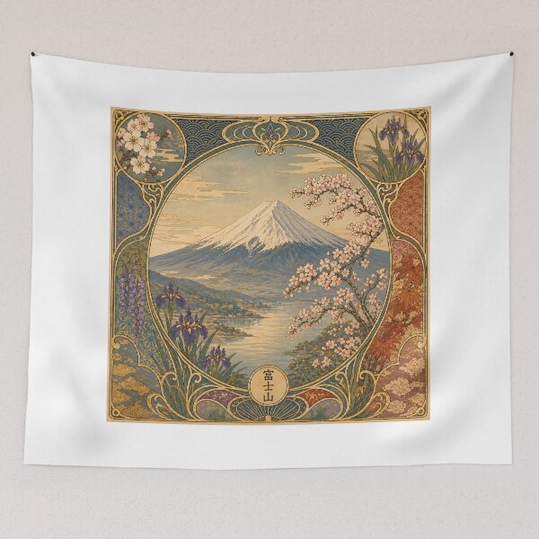 Item preview, Mount Fuji Japan Landscape – Traditional Japanese Art Fuji Mountain designed and sold by XODAD.