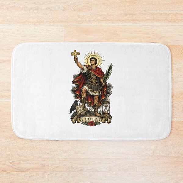 Item preview, St. Expedite – Patron Saint of Urgent Causes | Vintage Catholic Warrior Art designed and sold by Sigils & Saints.
