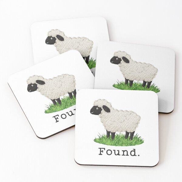 Item preview, Christian Psalm 23 Lamb Embroidered, Found Sheep Faith, Minimal Scripture Animal, Easter Church designed and sold by toongstudio.
