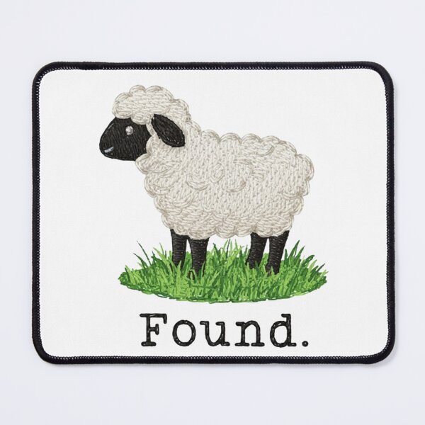 Item preview, Christian Psalm 23 Lamb Embroidered, Found Sheep Faith, Minimal Scripture Animal, Easter Church designed and sold by toongstudio.