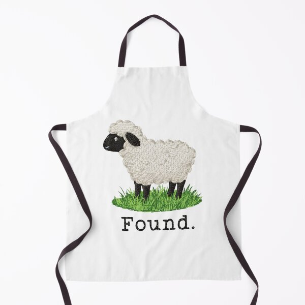 Item preview, Christian Psalm 23 Lamb Embroidered, Found Sheep Faith, Minimal Scripture Animal, Easter Church designed and sold by toongstudio.